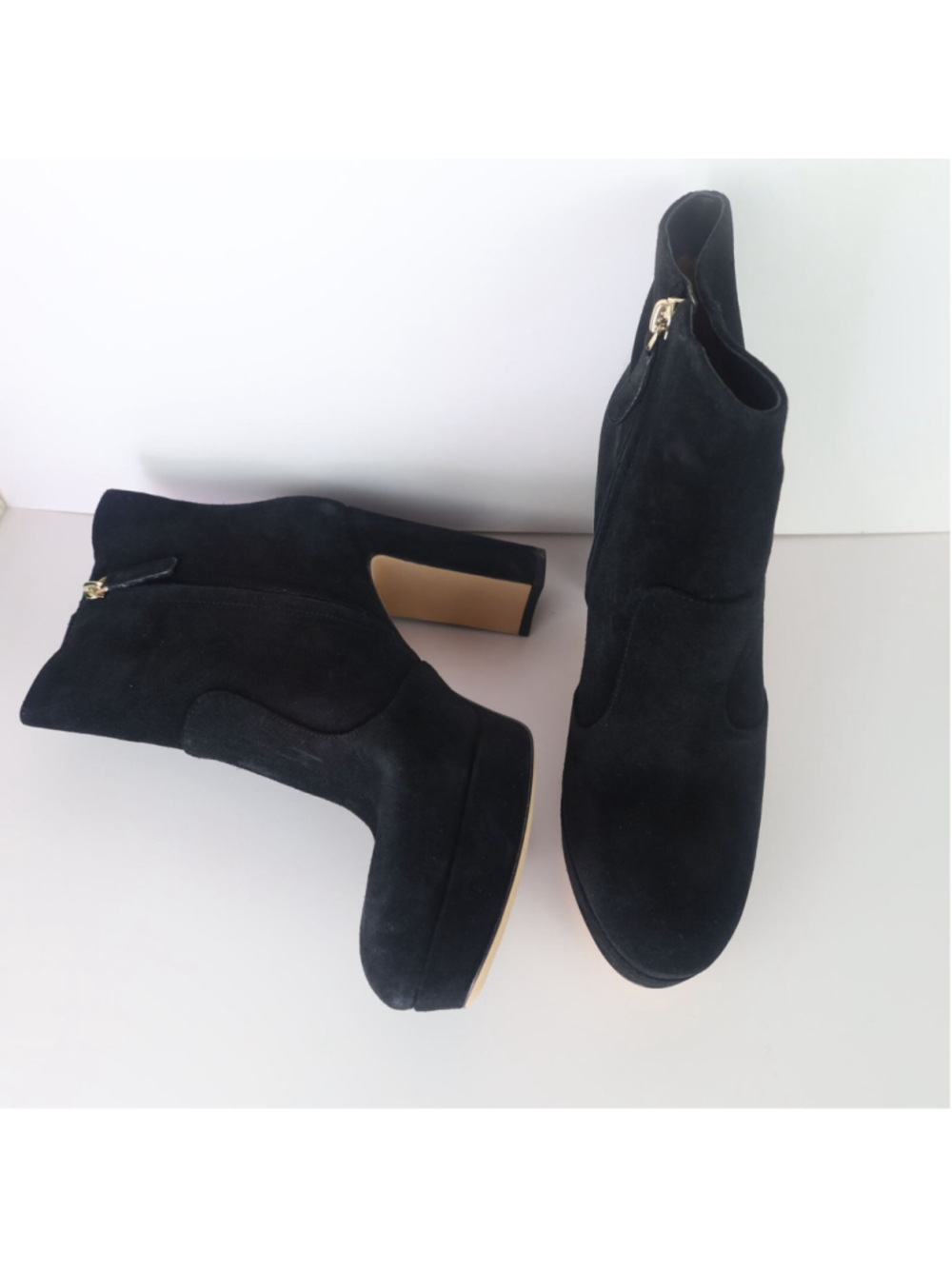 Kate Spade NY Barrett Suede Heel Boots Black 10 - Picture 8 of 16
